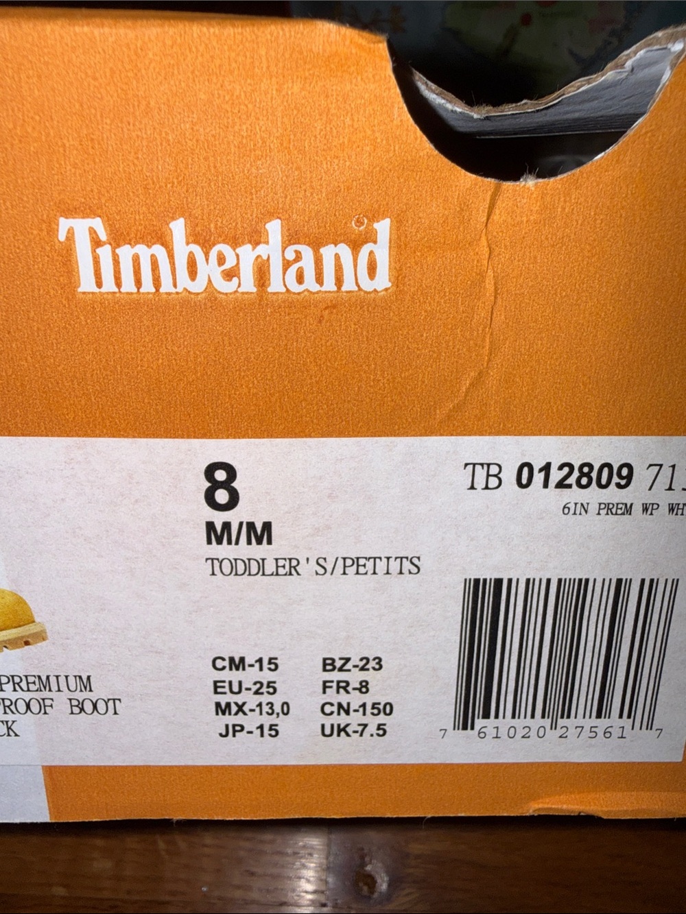 Timberland Kids Tan and Dark Brown Lace-Up Boots - Picture 4 of 4